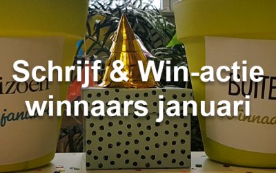 Schrijf & Win-actie winnaars januari